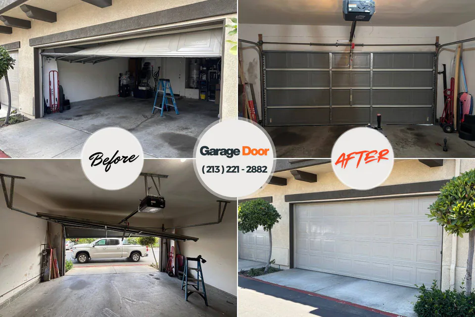 Before and after: garage door repair Sturgis, KY
